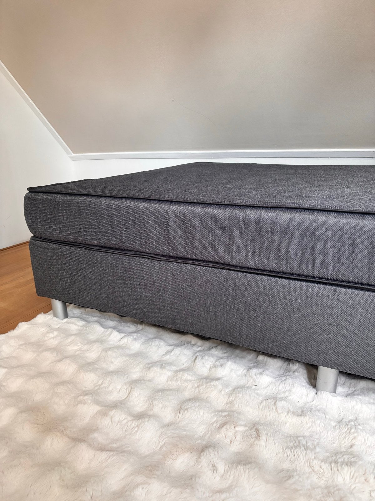 Comfortabel twijfelaar boxspring bed - Zo goed als nieuw, Huis en Inrichting, Ophalen, Zo goed als nieuw, Twijfelaar, 120 cm