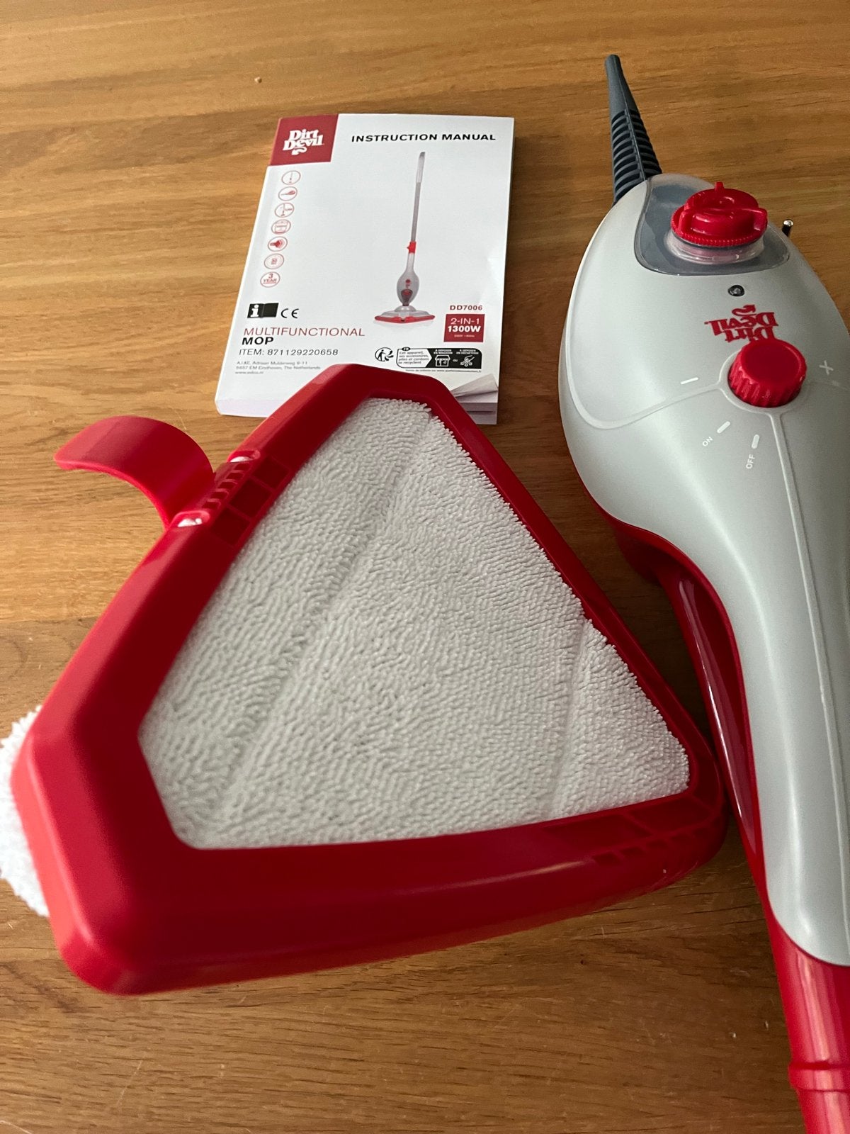Nieuwe Dirt Devil 2-in-1 Multifunctionele Stoommop DD7006, Overige merken, Nieuw, Ophalen of Verzenden, Stoomreiniger