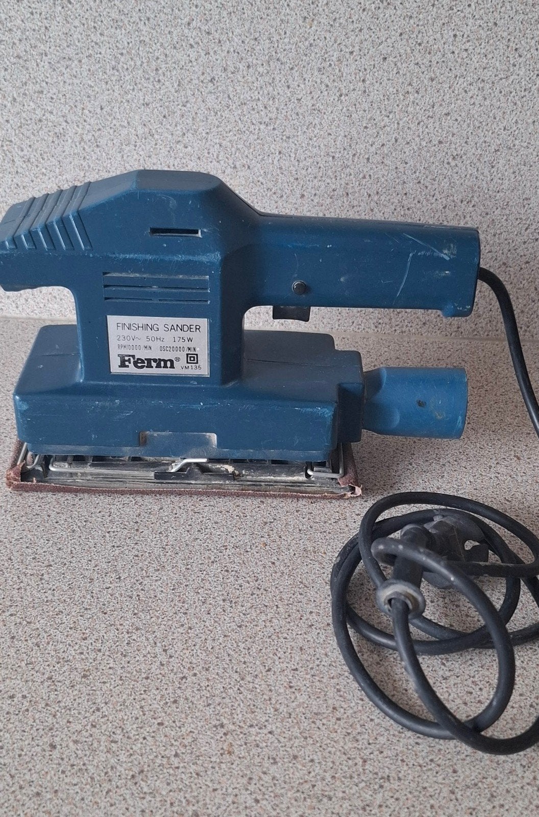 Ferm Vlakschuurmachine VM135 - 175W Finishing Sander, Ophalen, Gebruikt, Minder dan 600 watt, Vlakschuurmachine