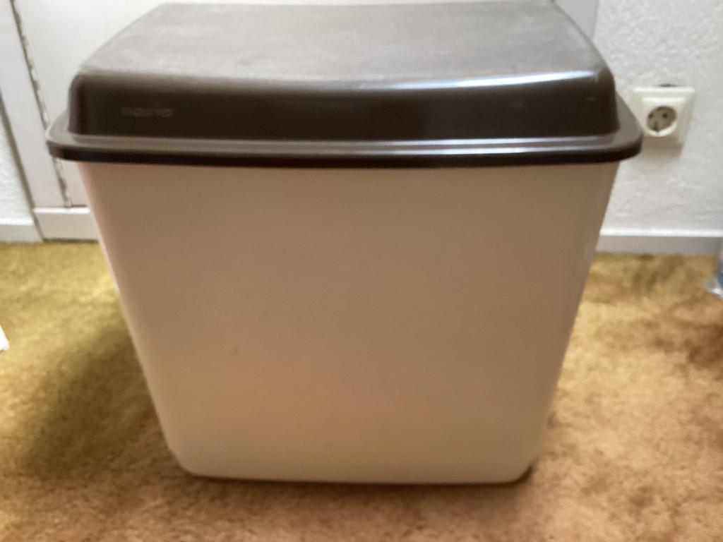Vintage wasbox, Ophalen of Verzenden, Zo goed als nieuw, Beige
