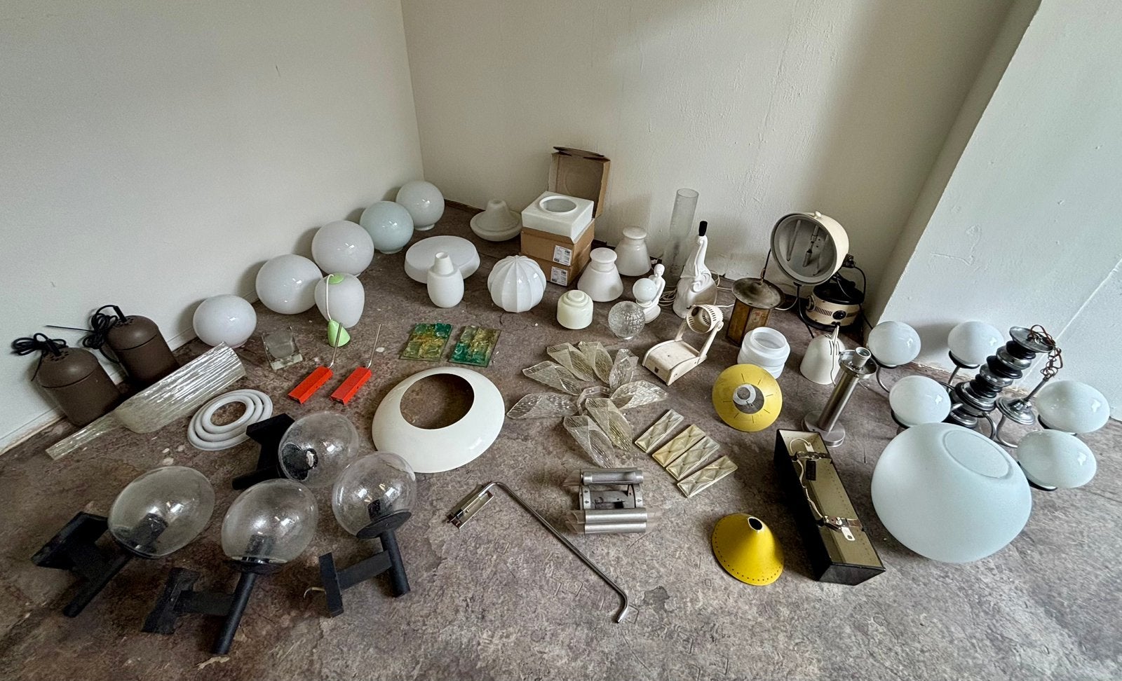 Vintage retro lampen en onderdelen, divers oa Raak, Philips…, Ophalen, Huis en Inrichting