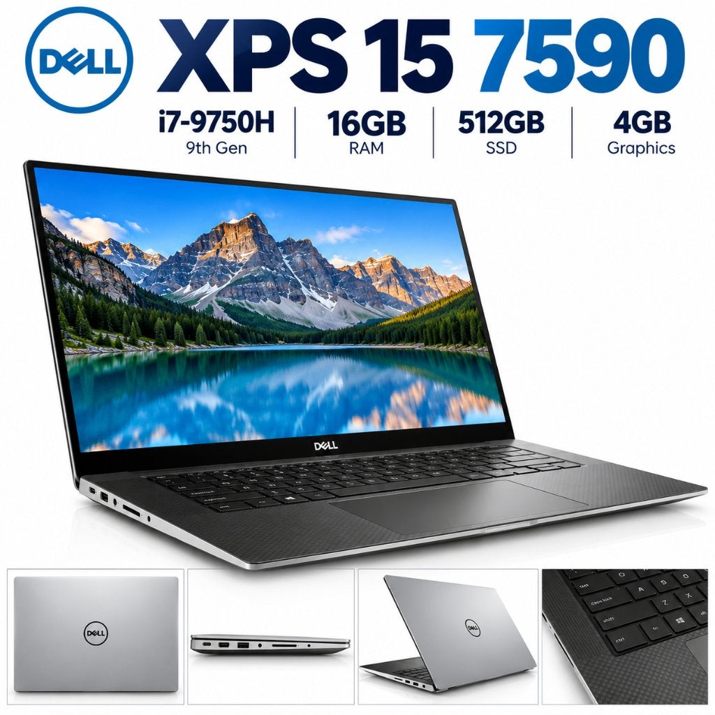 Dell XPS 15 7590-i7-9th-16GB-512GB, Ophalen of Verzenden, Zo goed als nieuw