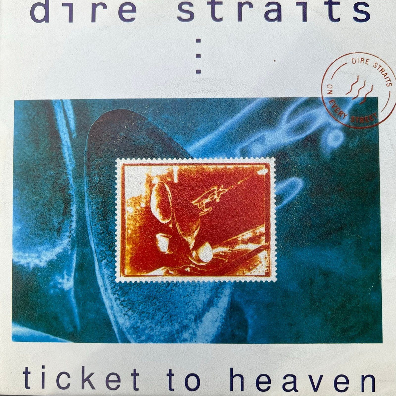 Dire Straits - Ticket to Heaven (Spaanse promo, nieuwstaat), Ophalen of Verzenden, Zo goed als nieuw, Rock en Metal