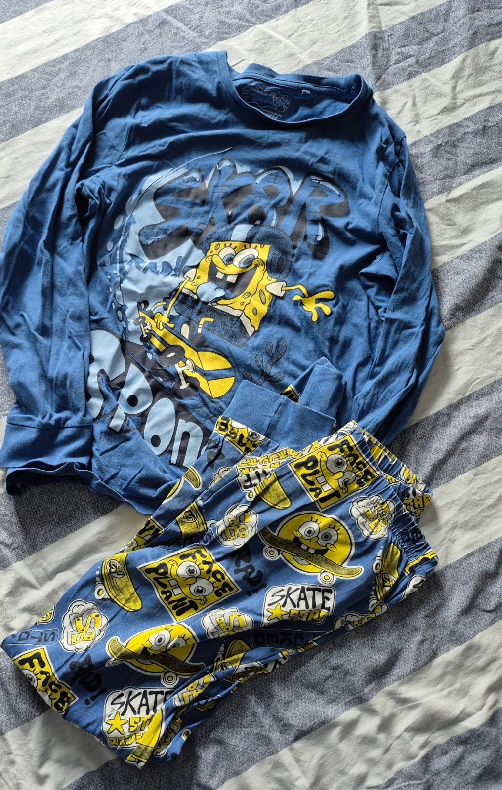 pyjama spongebob 158, Nacht- of Onderkleding, Gebruikt, C&A, Ophalen of Verzenden