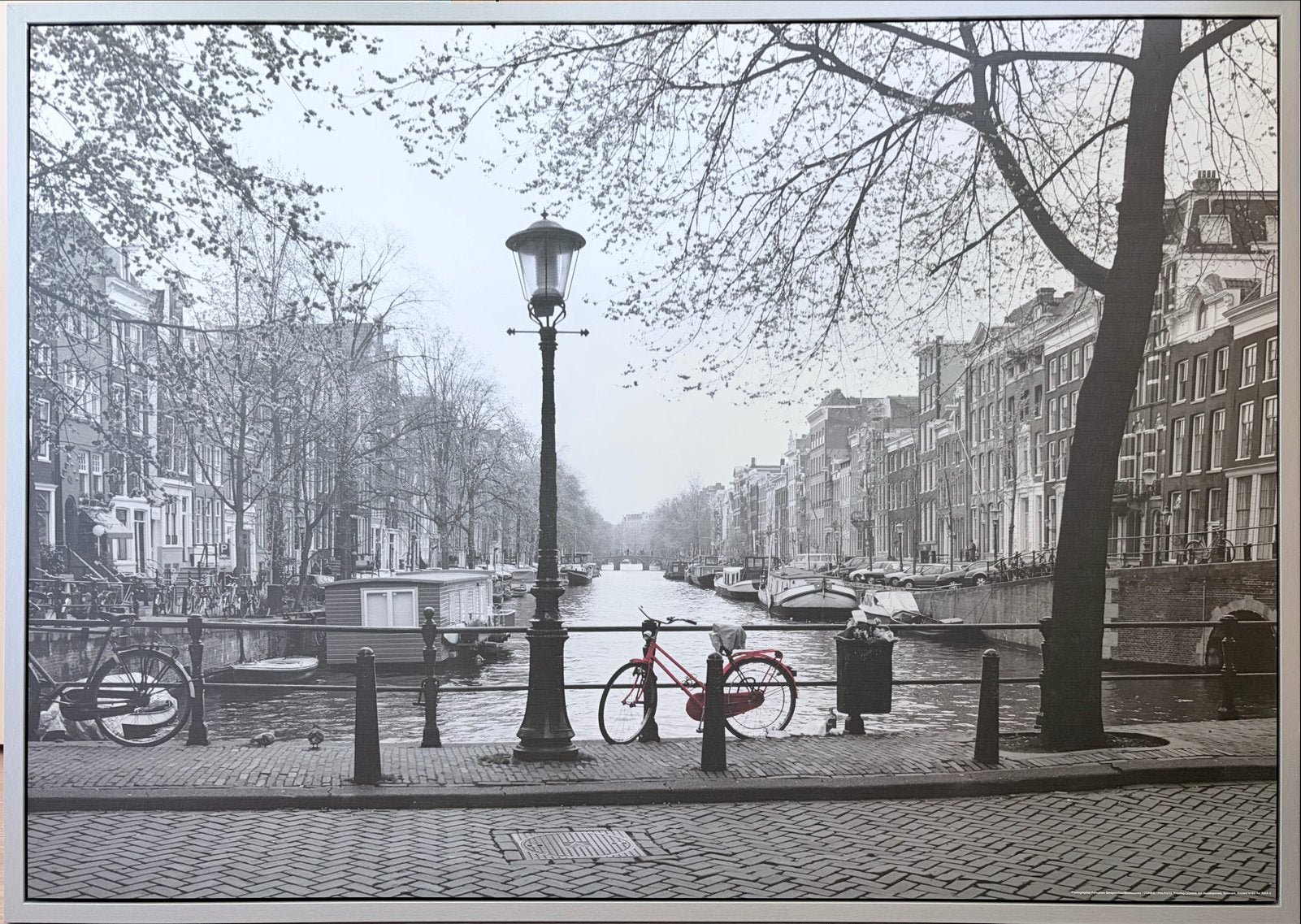 Fotoprint Amsterdamse Gracht, Huis en Inrichting, Woonaccessoires | Schilderijen, Tekeningen en Foto's, Ophalen, 125 cm of meer