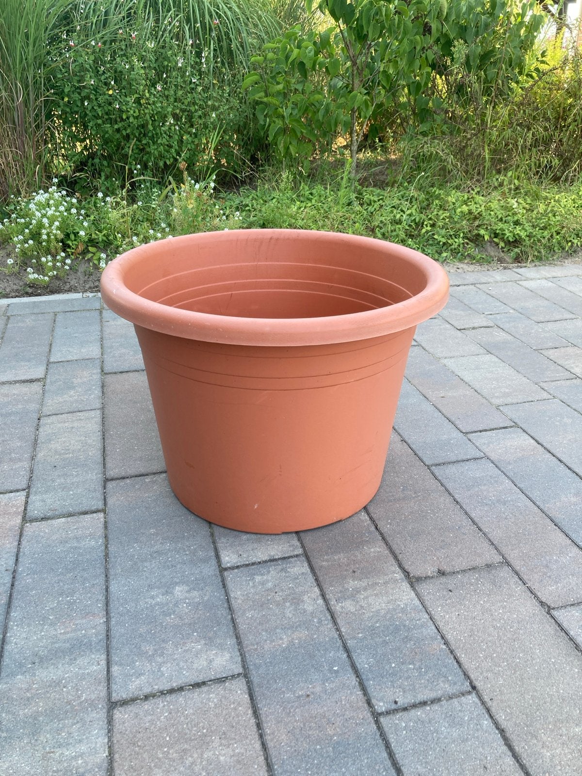 Grote terracotta bloempot, 60 cm, van Geli, Ophalen, Kunststof, Gebruikt, 40 cm of meer