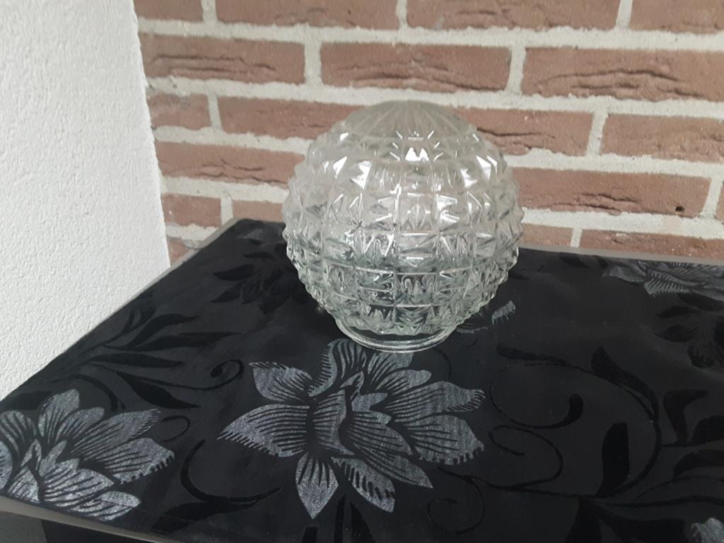 Vintage  schroefbol  / lampenbol  / schroefkogel, Ophalen of Verzenden, Rond, Minder dan 25 cm