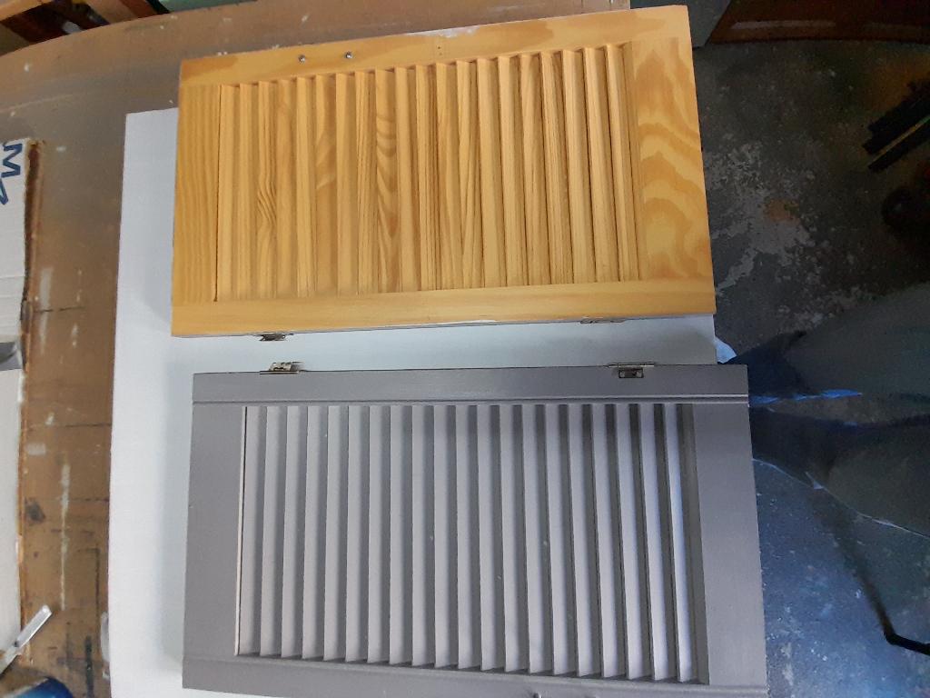 Te koop louvredeurtjes, Ophalen, Minder dan 80 cm, Overige typen, Minder dan 200 cm
