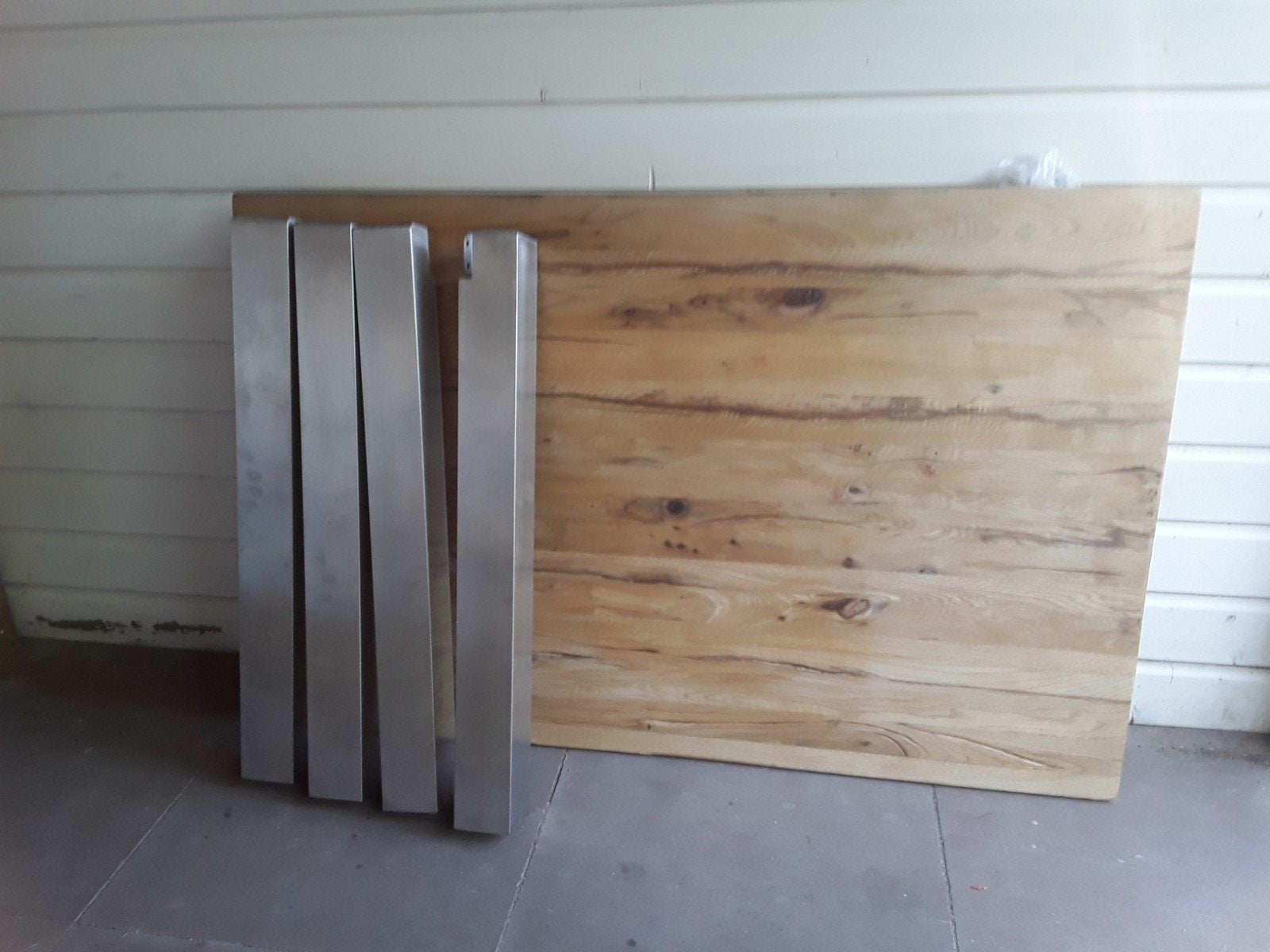 Eiken bartafel 140x90 cm, Ophalen, Hout