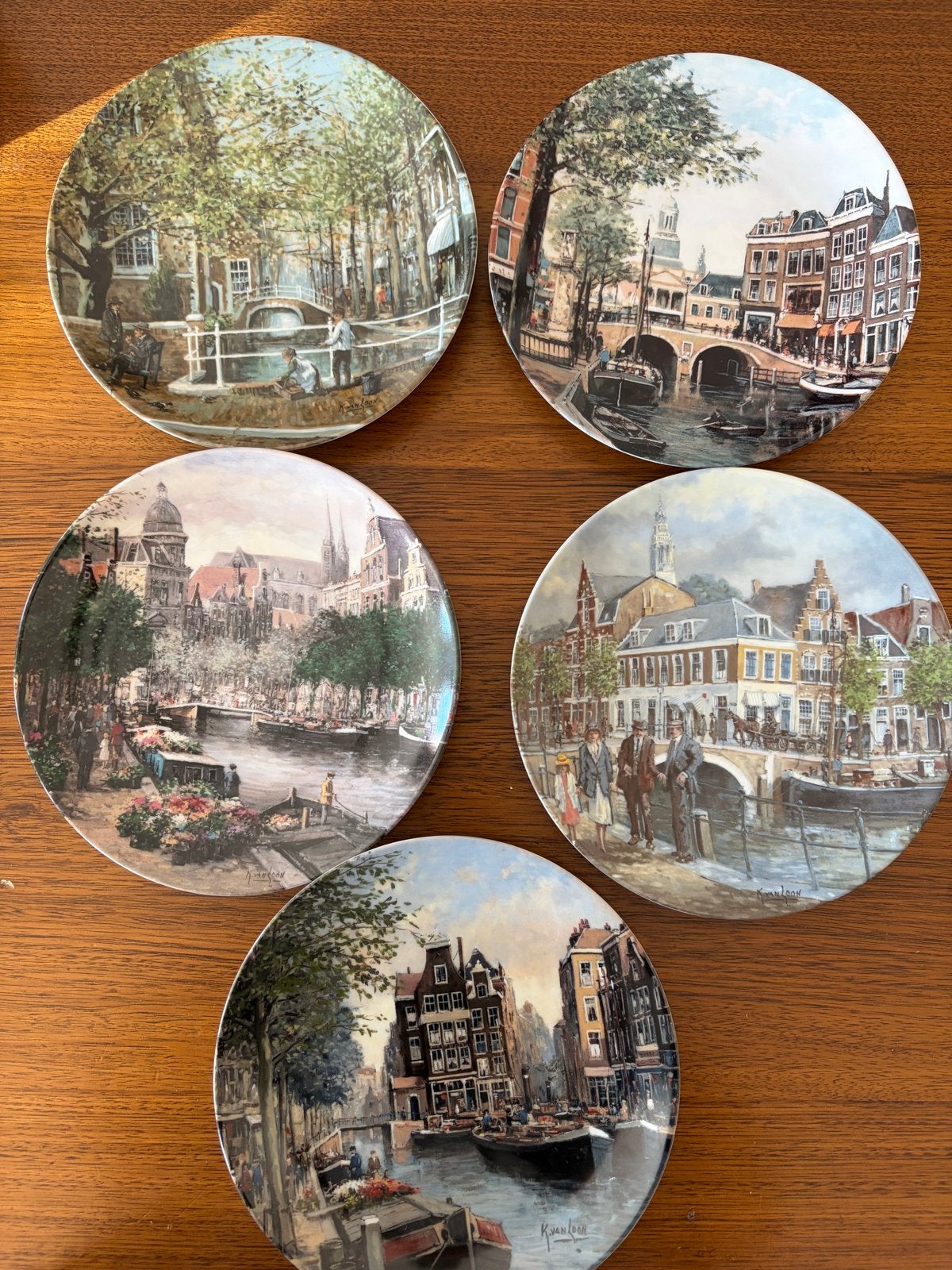5 Koninklijke Mosa Grachtenplaten - Beperkte Oplage, Ophalen of Verzenden