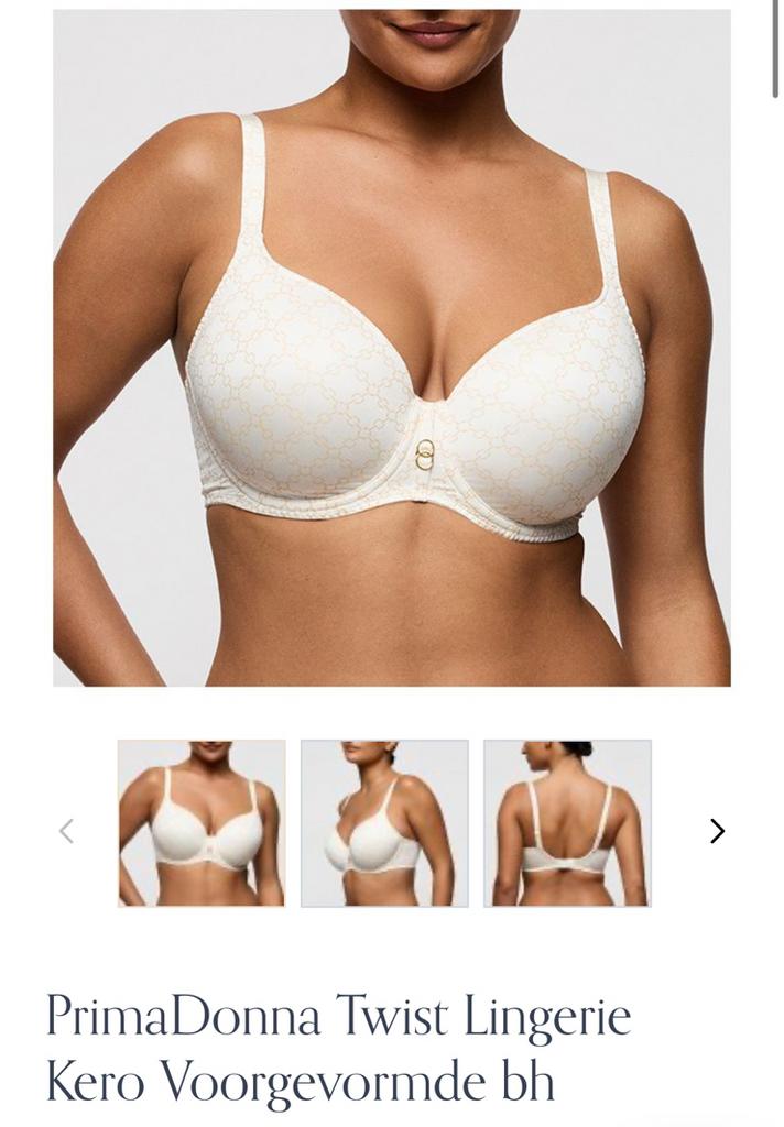 PrimaDonna Twist Lingerie Kero Voorgevormde bh E75, Ophalen of Verzenden, Nieuw, Wit, Overige typen