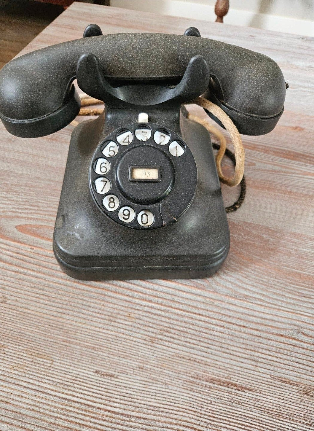 Vintage draaischijf telefoon - Jaren '40/'50, Ophalen of Verzenden
