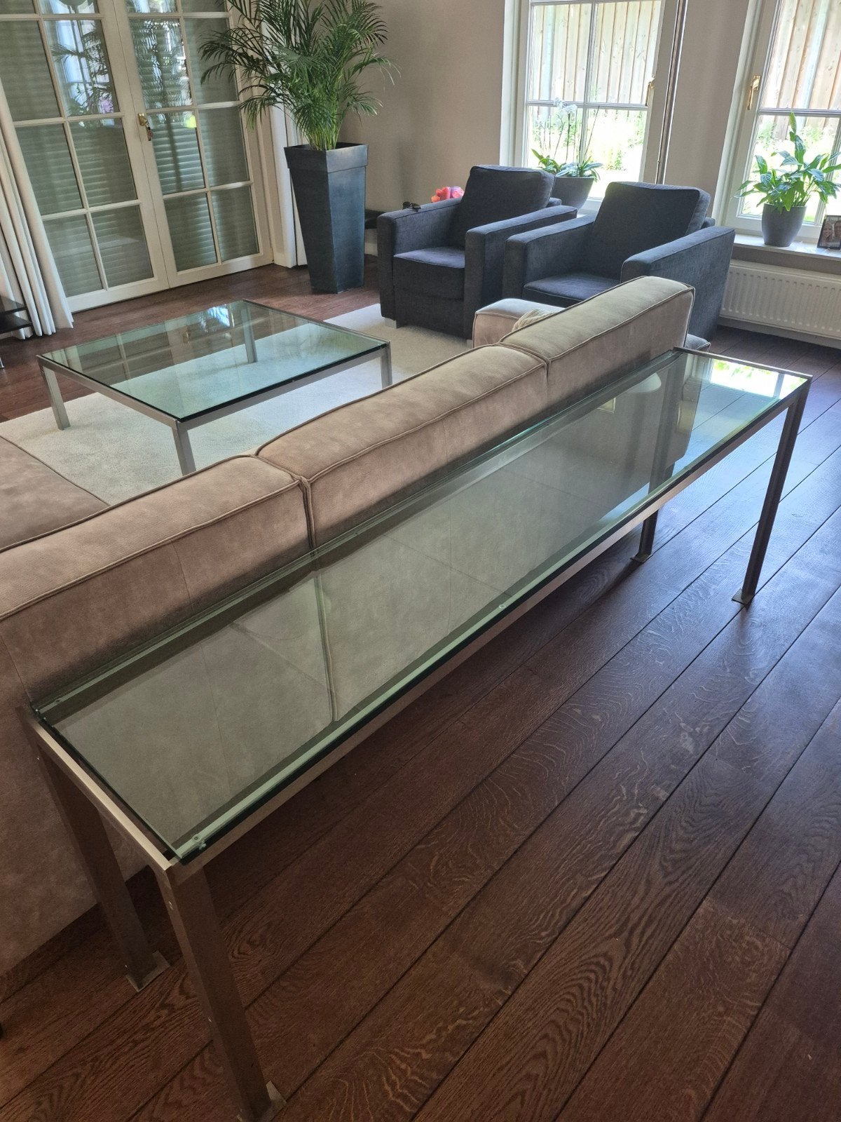 Salontafel plus sidetable metaform, Ophalen, 100 tot 150 cm, 50 tot 100 cm, Zo goed als nieuw