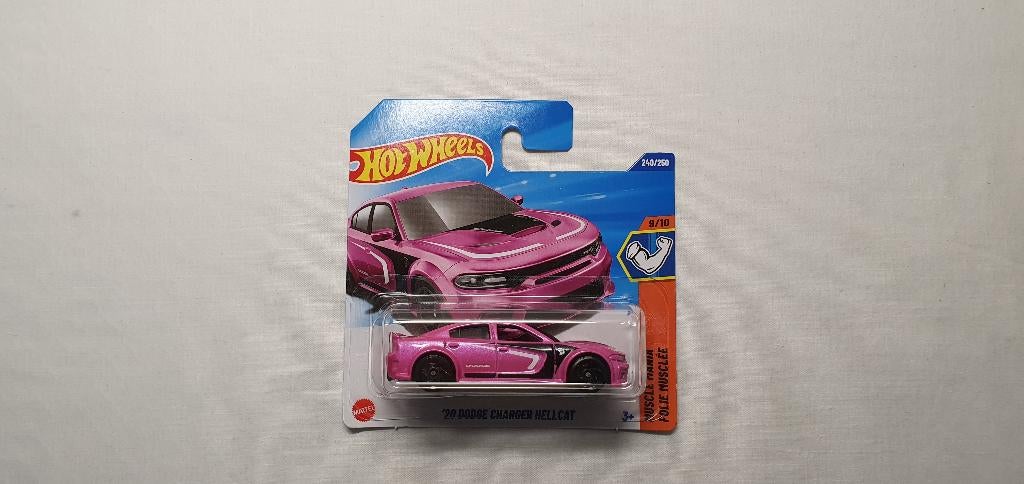 Hot Wheels 2020 Dodge Charger Hellcat pink, Ophalen of Verzenden, Nieuw, Auto