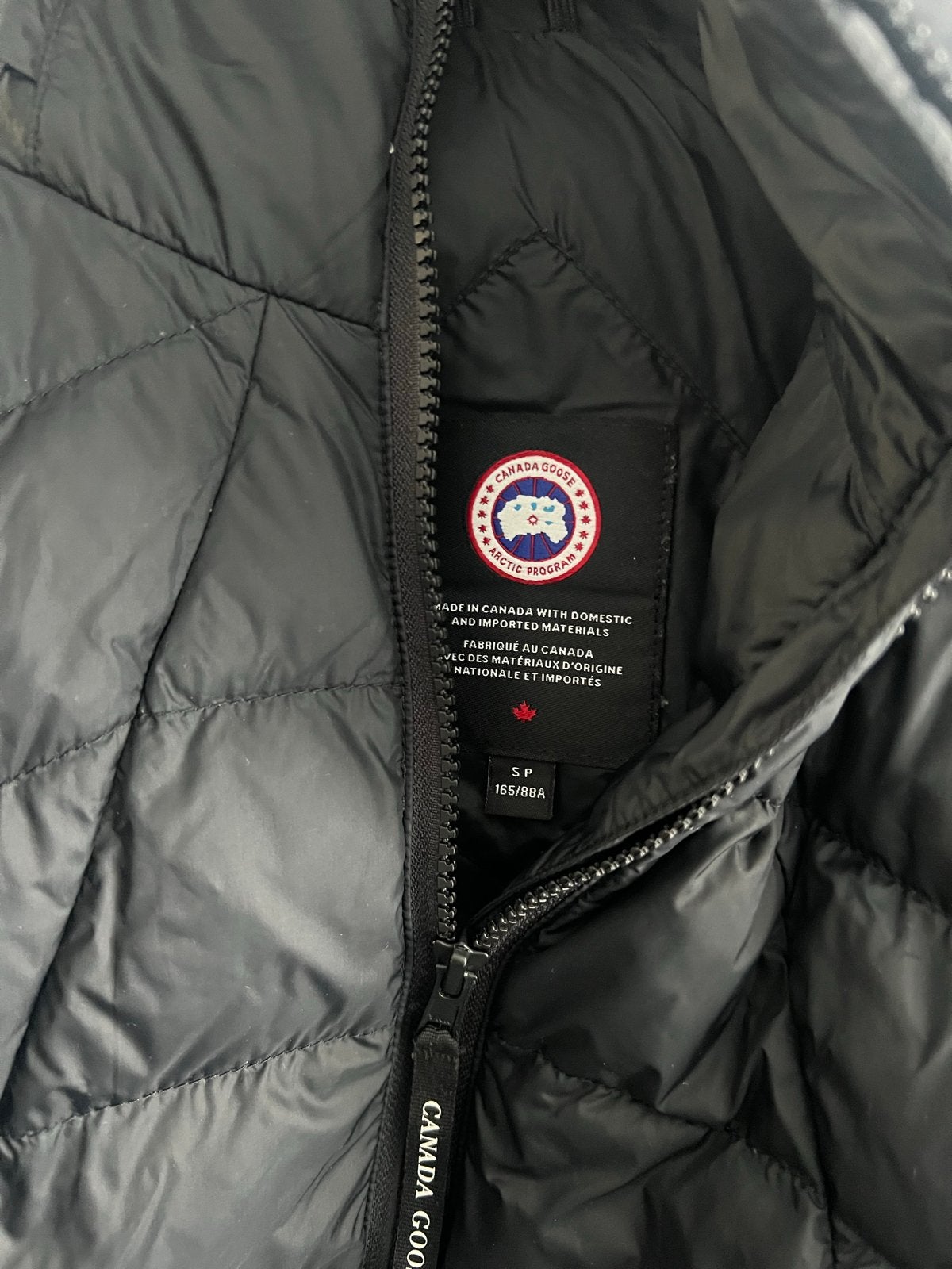 Canada Goose met capuchon dames S, Ophalen of Verzenden, Zo goed als nieuw, Maat 36 (S), Zwart