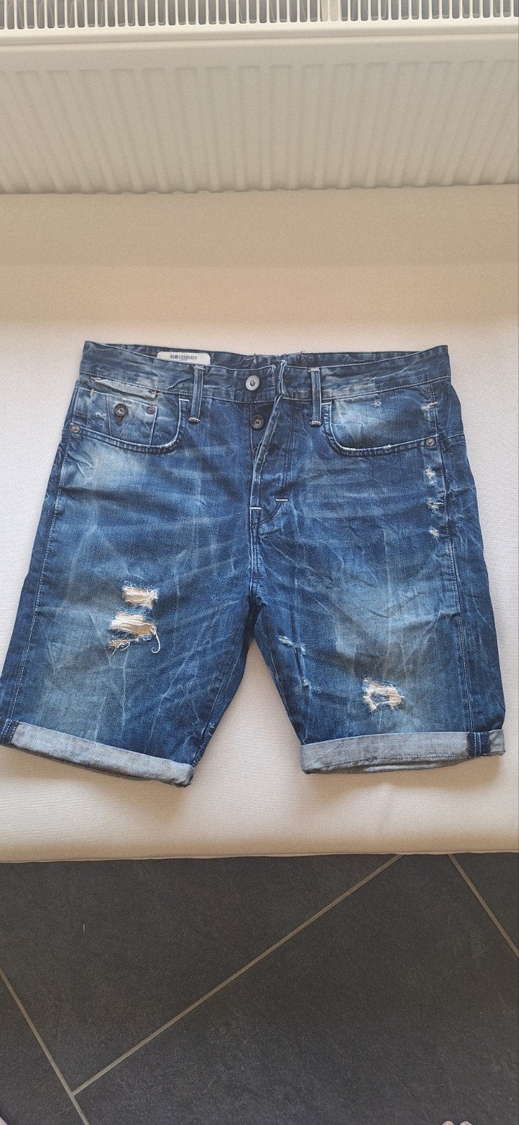 G-Star Raw 3301 denim shorts - W32, Ophalen of Verzenden, Zo goed als nieuw, Blauw