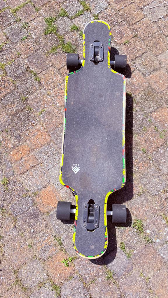 Rune Longboard met Bloemenprint - Gebruikt, Ophalen, Gebruikt, Skateboard, Longboard