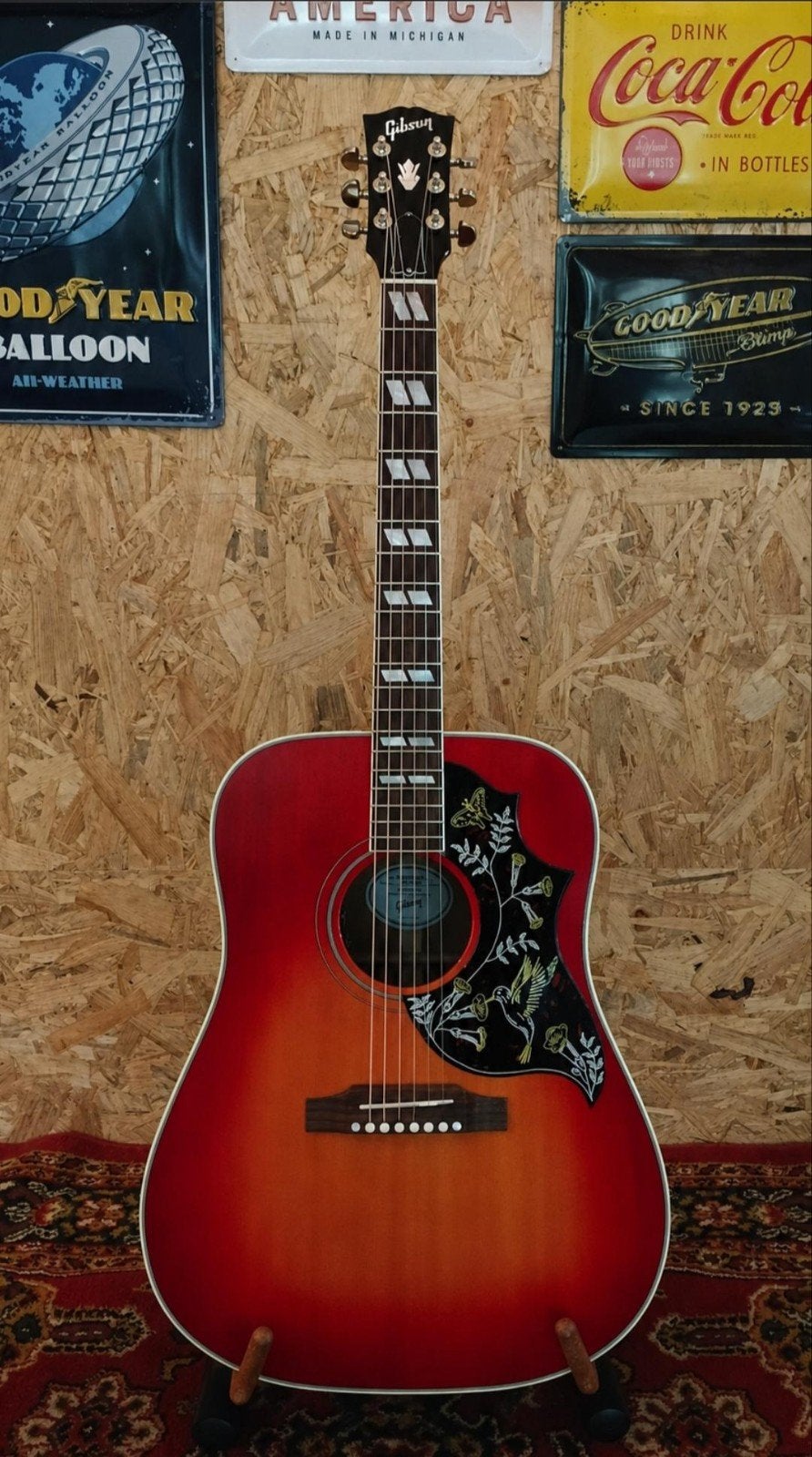 Gibson Hummingbird Standard VCS 2025 met Koffer, Ophalen, Zo goed als nieuw, Western- of Steelstringgitaar, Met koffer