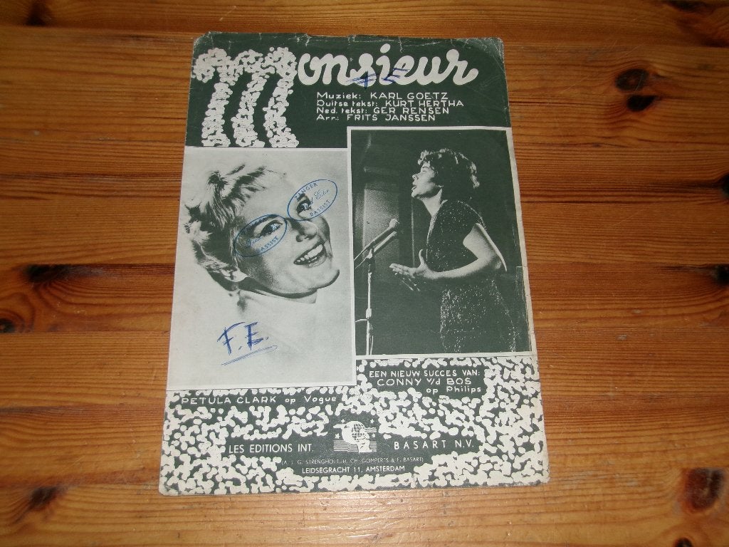 Monsieur - Karl Gotz / Conny van den Bos, Gebruikt, Gitaar, Ophalen of Verzenden, Artiest of Componist