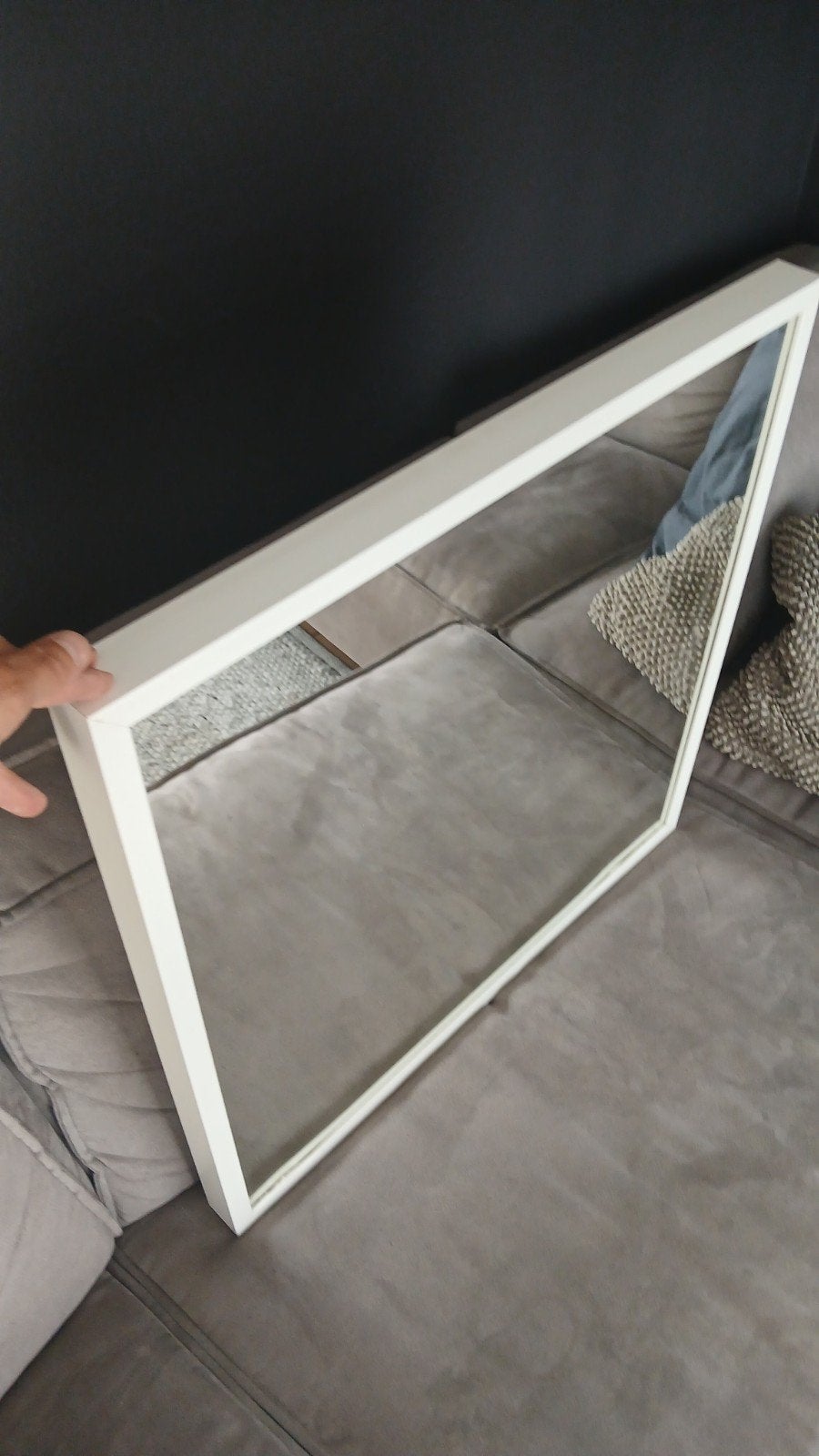 Spiegel 70x70cm met lichte beschadiging aan folie, Huis en Inrichting, Woonaccessoires | Spiegels, Ophalen, Gebruikt, Vierkant