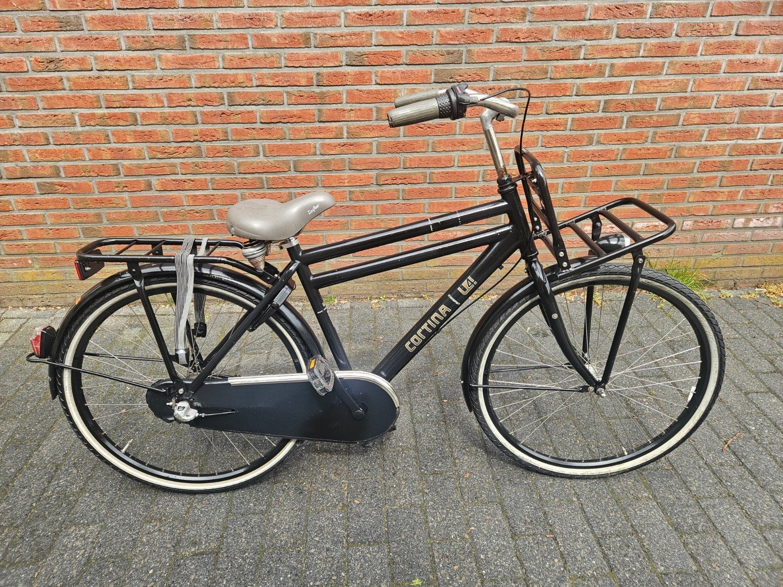 Cortina u4 jongensfiets transportfiets 26 inch 3V, Terugtraprem, Gebruikt, Versnellingen, Cortina