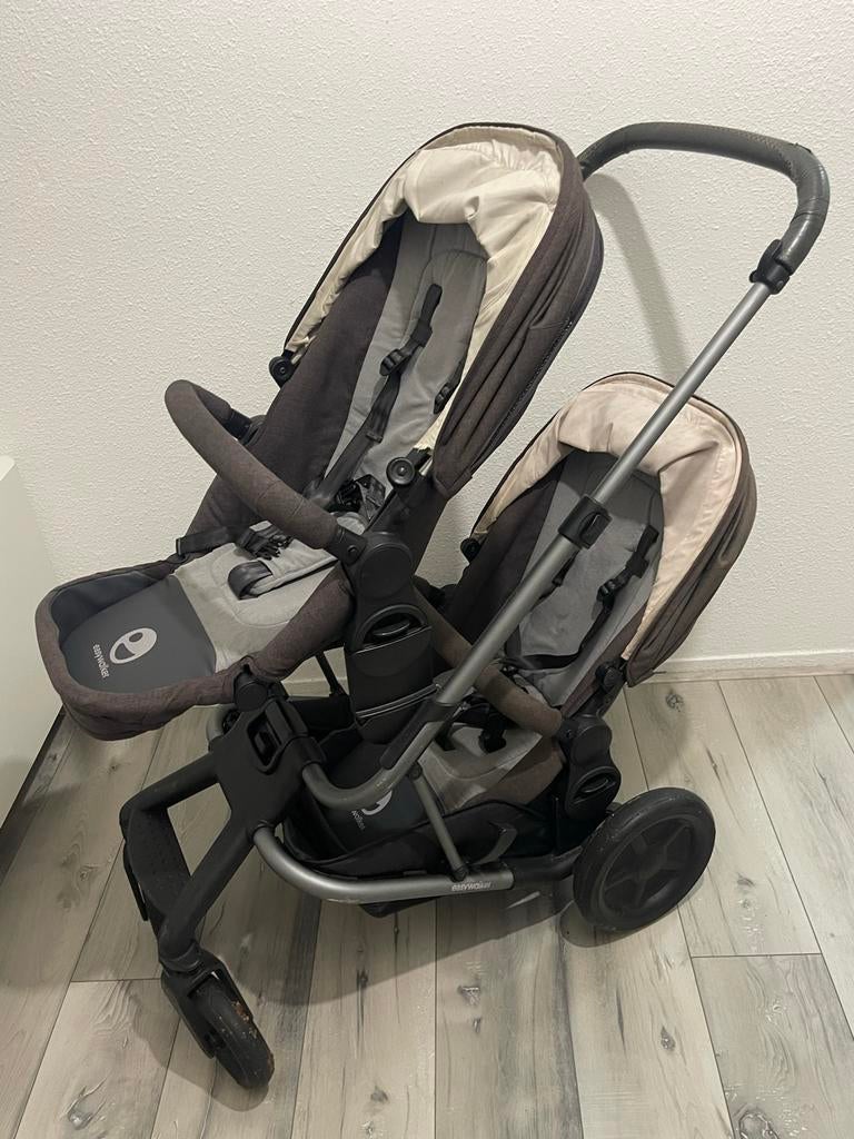 Easywalker Harvey dubbele kinderwagen, Gebruikt, Duowagen, Ophalen, Kinderwagen