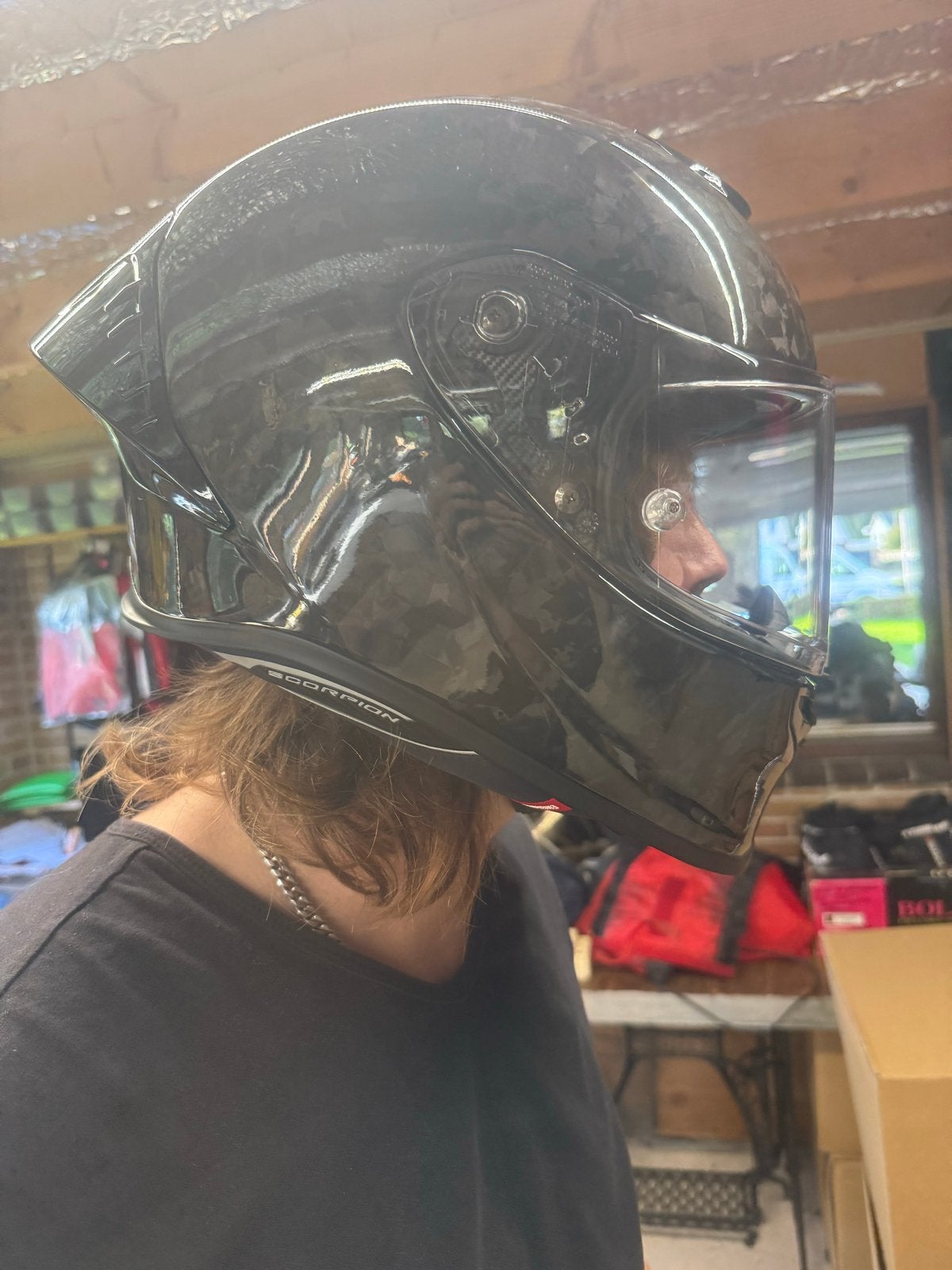 Scorpion EXO-1400 Carbon Integraalhelm, Overige merken, M, Heren, Ophalen of Verzenden
