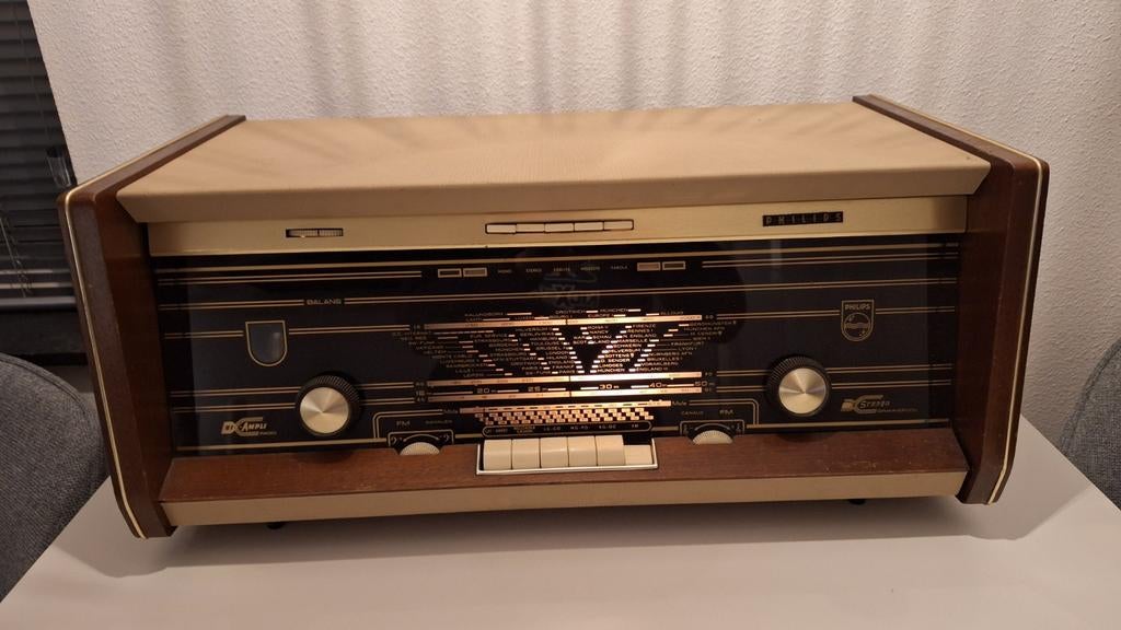 Philips B6X04A lampen radio tuner versterker ca. 1960, Ophalen