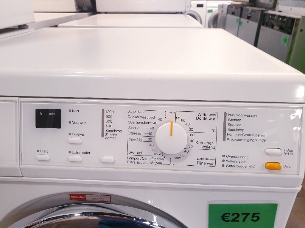 miele wasmachine 6kg A+ inc 6 mnd garantie, Ophalen, 1200 tot 1600 toeren, 4 tot 6 kg, Zo goed als nieuw