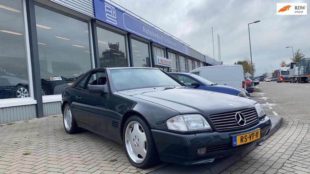 Mercedes-Benz SL-klasse 500 SL, Auto's, Automaat, Achterwielaandrijving, Zwart, Leder