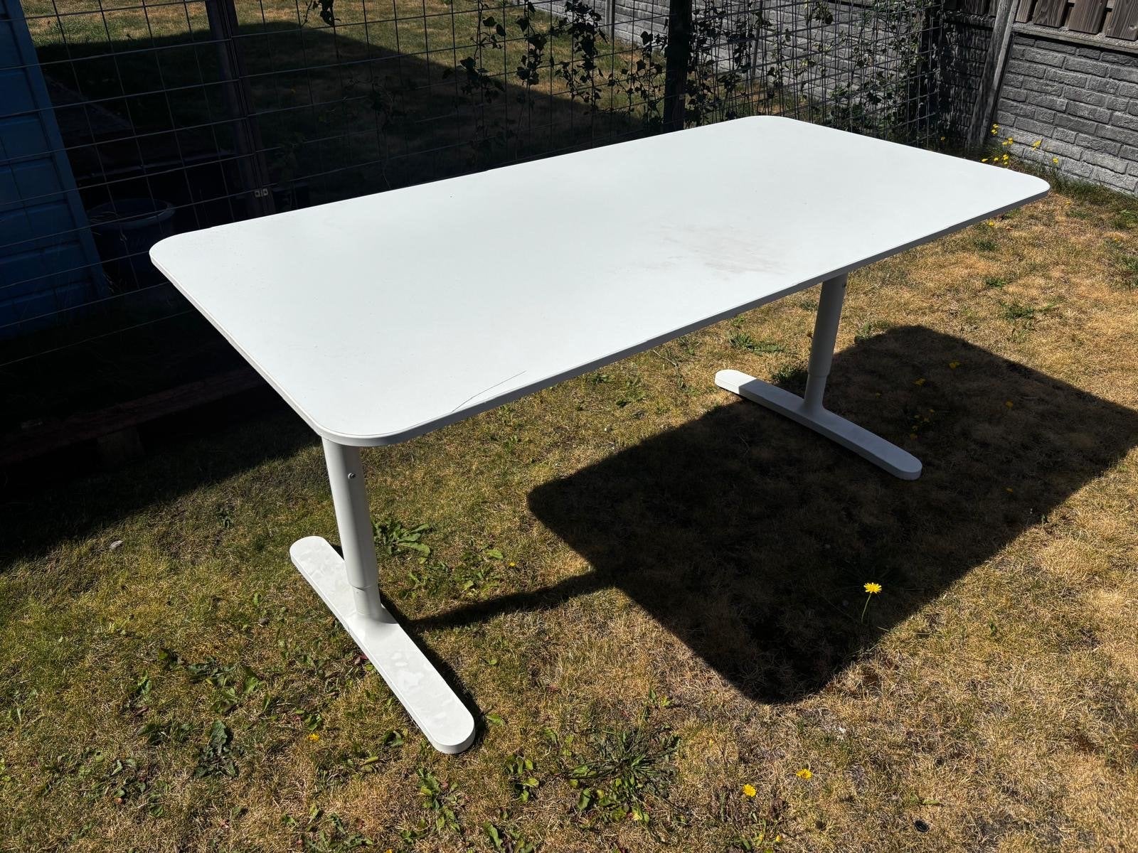 2x IKEA Bekant bureau 160x80 - Gebruikt TEAB, Ophalen, Overige typen, 160 cm, Gebruikt