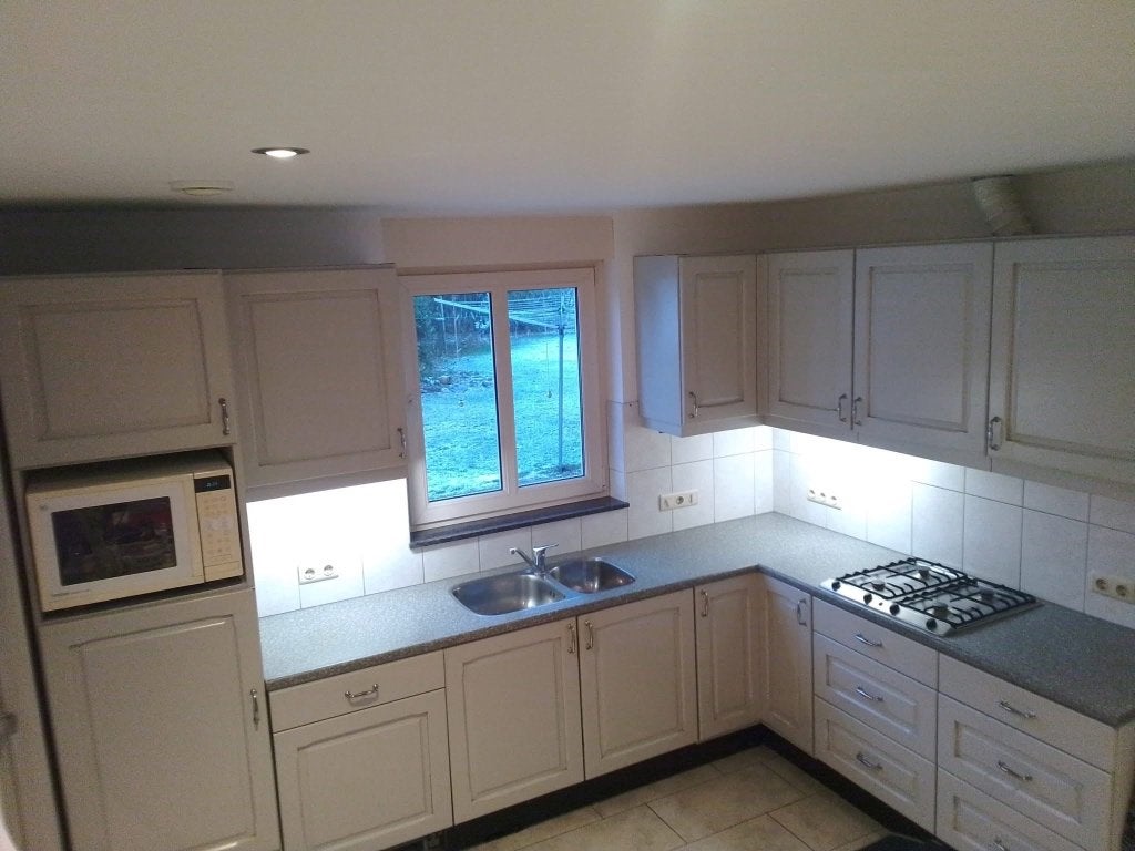 Keuken, Huis en Inrichting, Keuken | Complete keukens, Ophalen, Gebruikt, Overige kleuren, Hoekkeuken