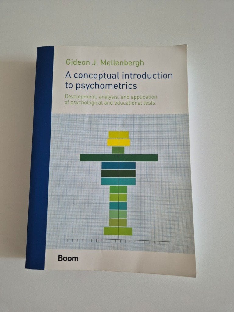 A conceptual introduction to psychometrics - 9789490947293, Boeken, Gideon J. Mellenbergh, Overige onderwerpen, Ophalen, Gelezen
