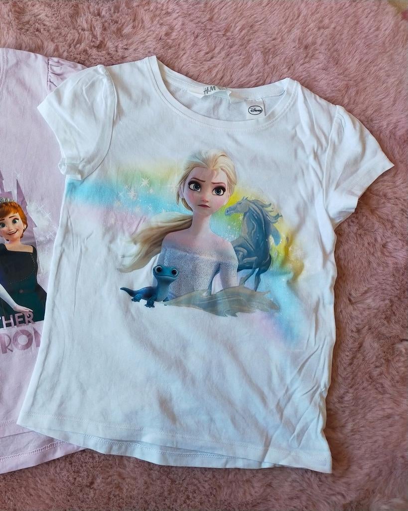 Zgan! Mooi Frozen 2 Elsa shirt van H&M! Mt.110/116, Meisje, H&M, Ophalen of Verzenden, Zo goed als nieuw