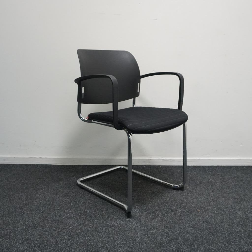 Köhl Consito Vergaderstoelen | Zwart | Stof | Kunststof, Huis en Inrichting, Stoelen, Gebruikt, Stof, -, Zwart