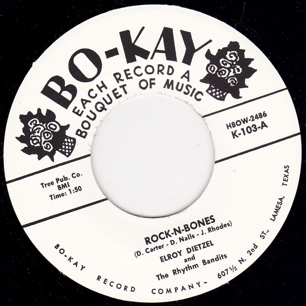 Elroy Dietzel - Rock N Bones ( rockabilly) 7", Cd's en Dvd's, Vinyl Singles, 7 inch, Single, Ophalen of Verzenden, Pop