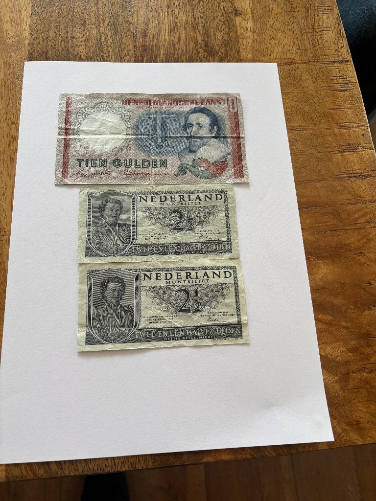 papieren en biljetten, Ophalen, Koningin Juliana, 2½ gulden, Setje