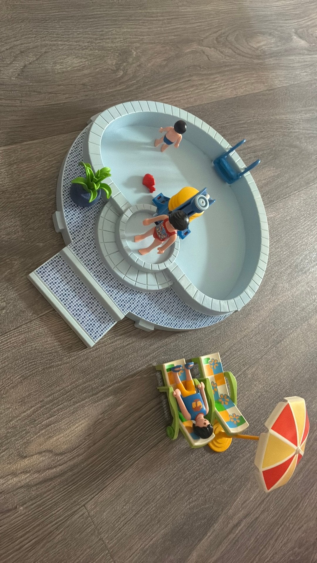 Zwembad playmobil, Kinderen en Baby's, Speelgoed | Playmobil, Gebruikt, Losse onderdelen, Ophalen of Verzenden
