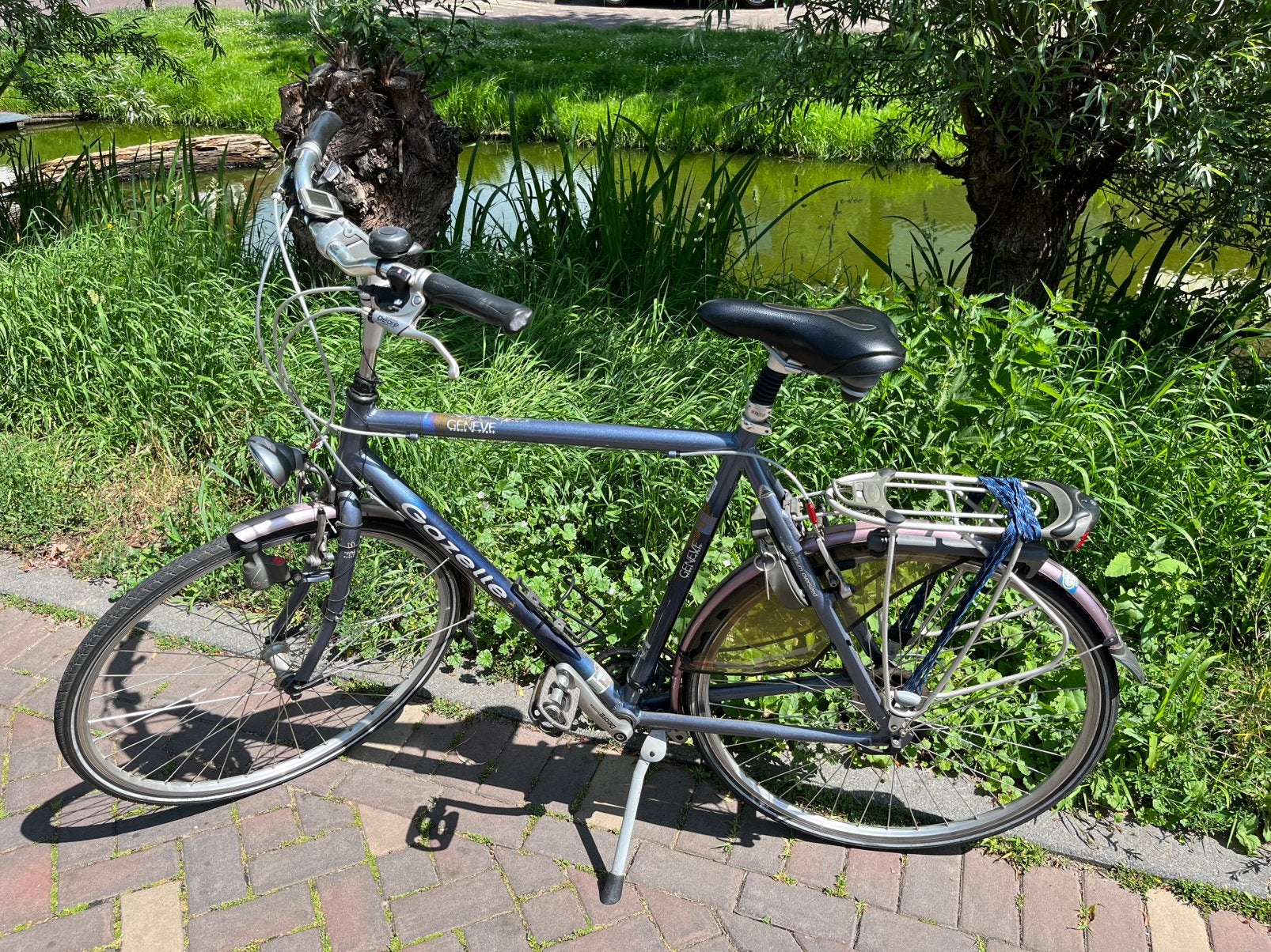 Gazelle Geneve Heren fiets (opknapper), Fietsen en Brommers, Ophalen, 28 inch, Gebruikt, Velgrem