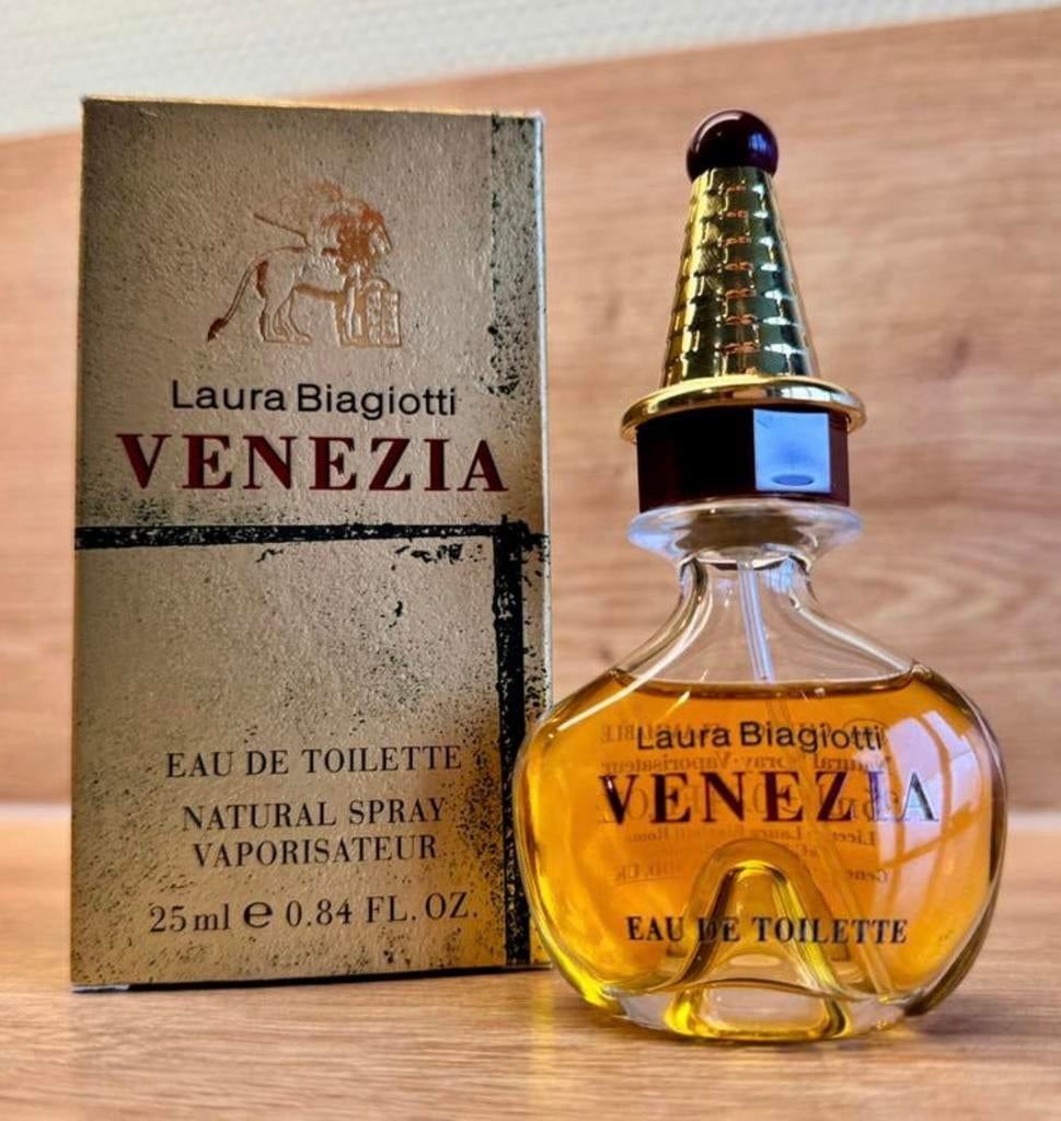 Vintage Venezia Laura Biagiotti 25 ml EdT OV, Verzamelen, Parfumverzamelingen, Ophalen of Verzenden, Zo goed als nieuw, Parfumfles