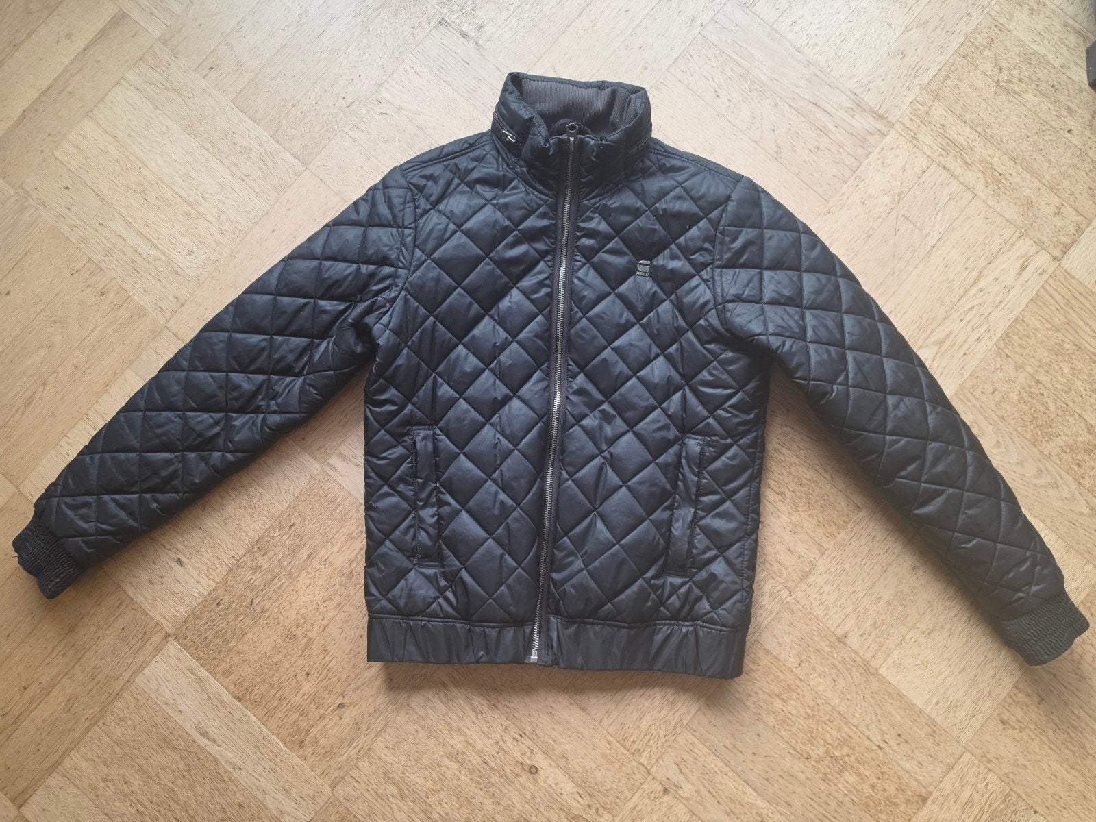 G-Star RAW Gewatteerde Jas - Maat M, Maat 48/50 (M), Zwart, Ophalen of Verzenden, Zo goed als nieuw