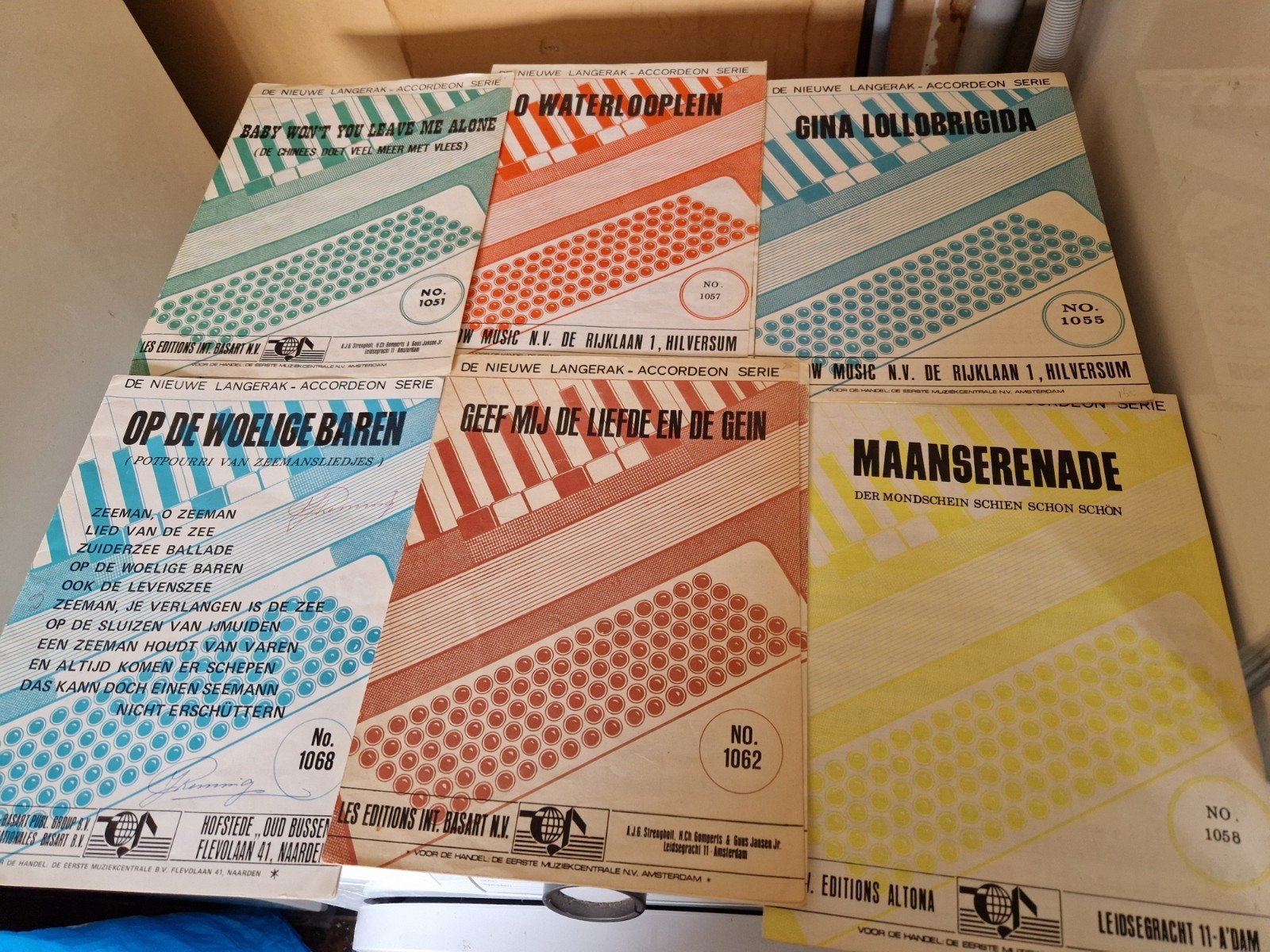 Bladmuziek Accordeon Serie - Diverse Titels, Gebruikt, Verzenden, Overige soorten, Populair