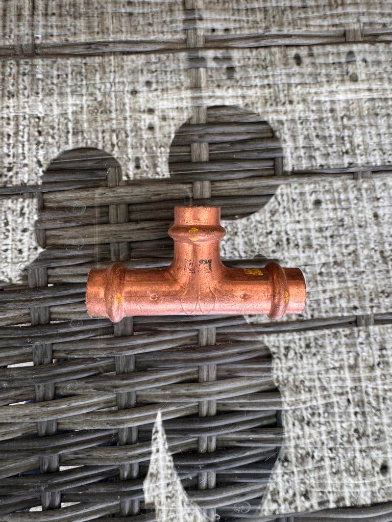 Perskoppelingen t stuk 15mm, Doe-het-zelf en Verbouw, Overige materialen, Minder dan 20 mm, Overige typen, Ophalen of Verzenden