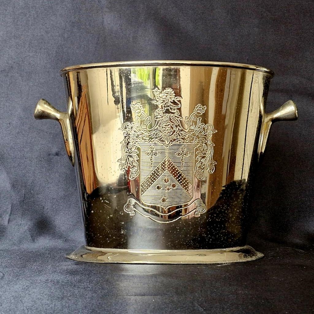 Verzilverde Champagnekoeler voor de Dom Perignon of Cristal, Ophalen of Verzenden