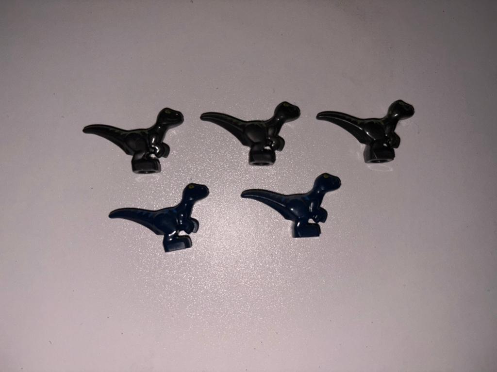 5 LEGO Dinosaurus Figuren - Jurassic World Raptors, Ophalen of Verzenden, Gebruikt, Overige merken