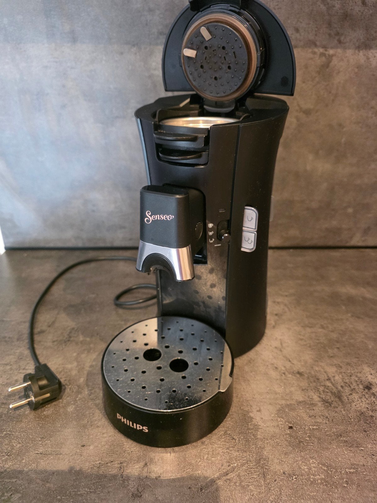 Philips Senseo Original Koffiepadmachine Zwart, Gebruikt, Koffiemachine, Ophalen of Verzenden, 2 tot 4 kopjes