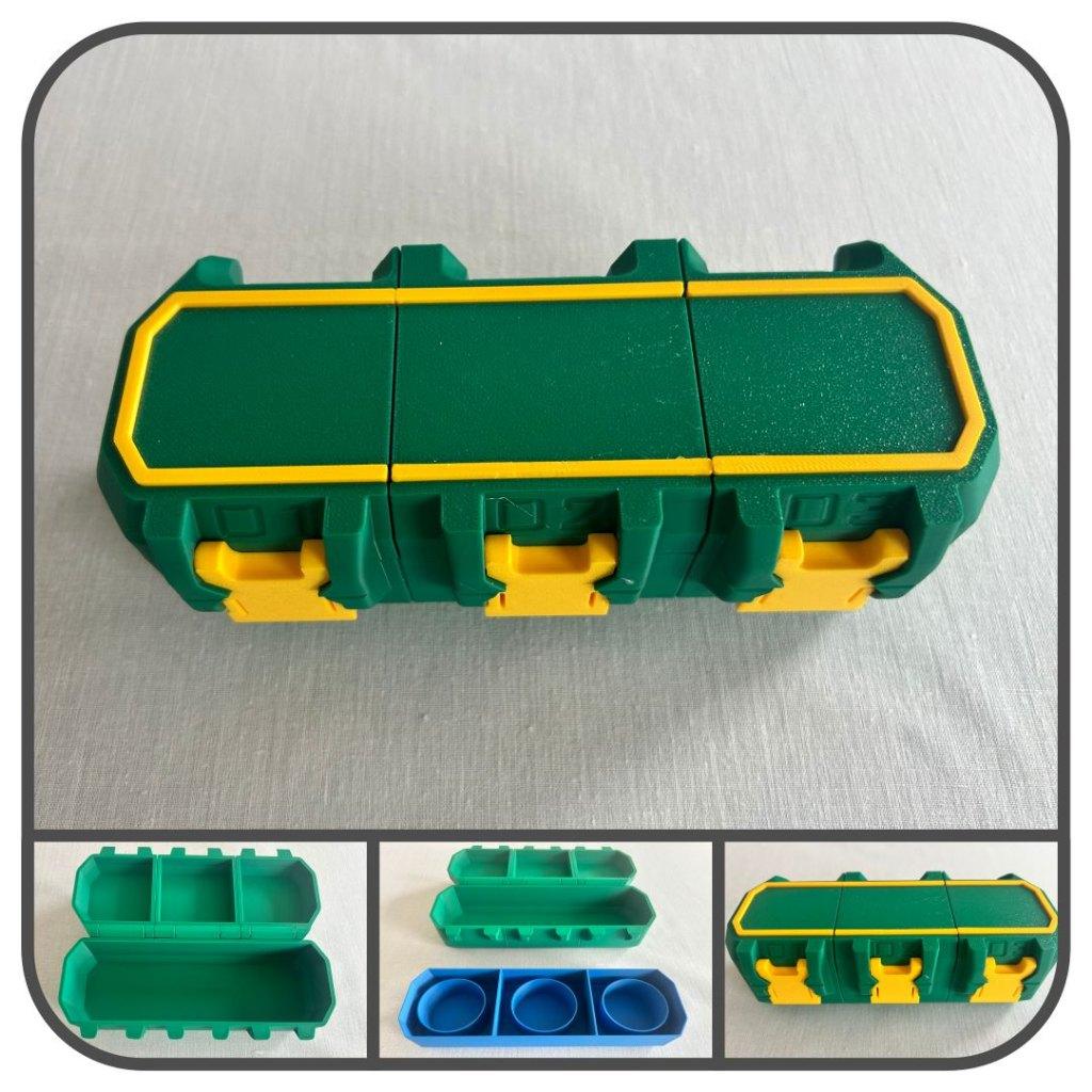 3D-geprinte Beyblade deck doos voor 3 Beyblades (€30,00), Verzamelen, Speelgoed, Ophalen of Verzenden, Nieuw