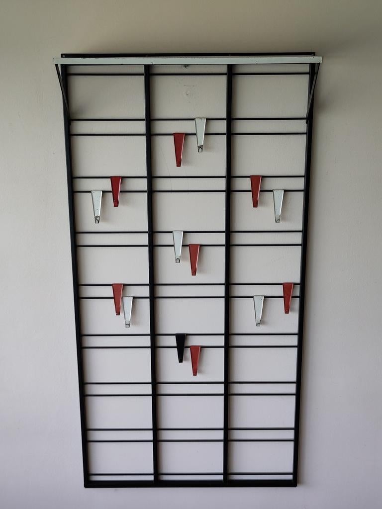 Vintage kapstok toonladder Tjerk Reyenga Pilastro metaal, Gebruikt, ., 100 tot 150 cm, .