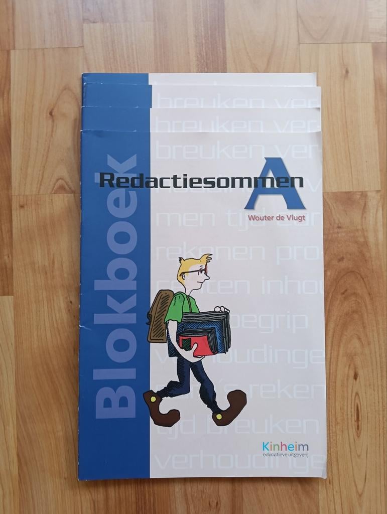 Redactiesommen A Blokboek Wouter de Vlugt Kinheim, Gelezen, Wouter de Vlugt, Wiskunde A, Ophalen of Verzenden