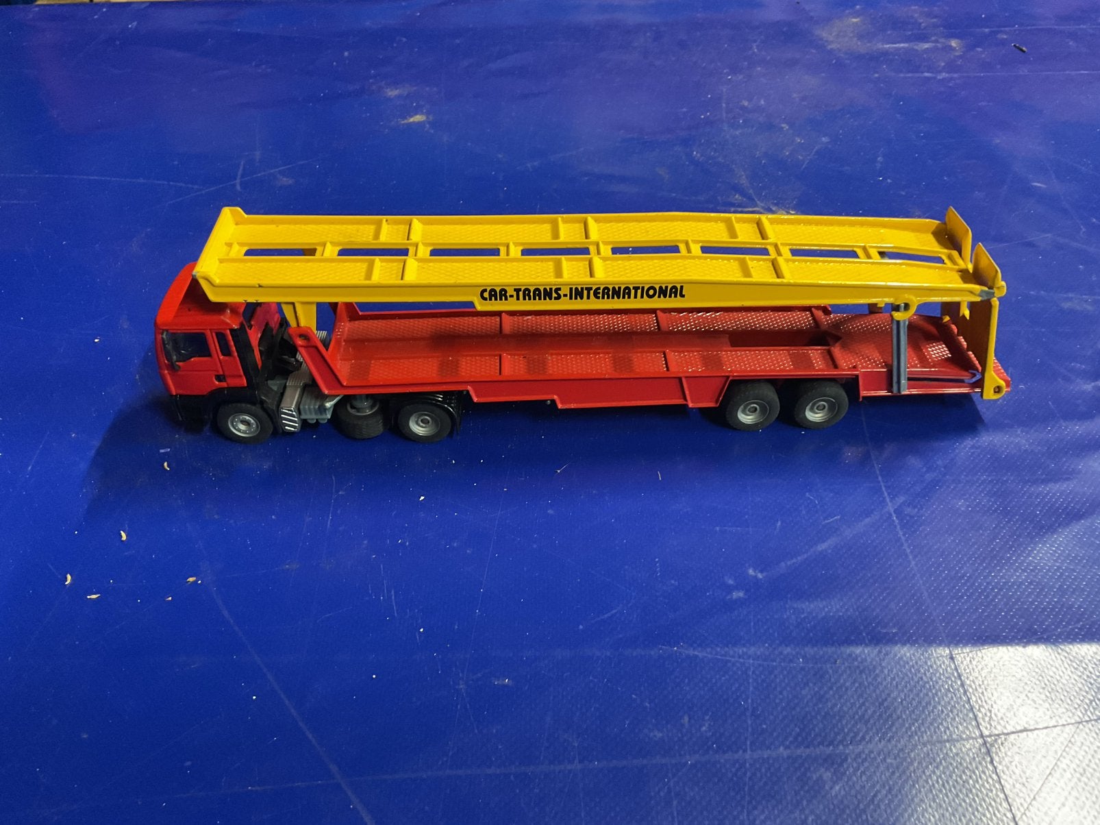 Siku 2534 MAN Autotransporter in zeer nette staat, Hobby en Vrije tijd, Ophalen, Zo goed als nieuw, Bus of Vrachtwagen, SIKU
